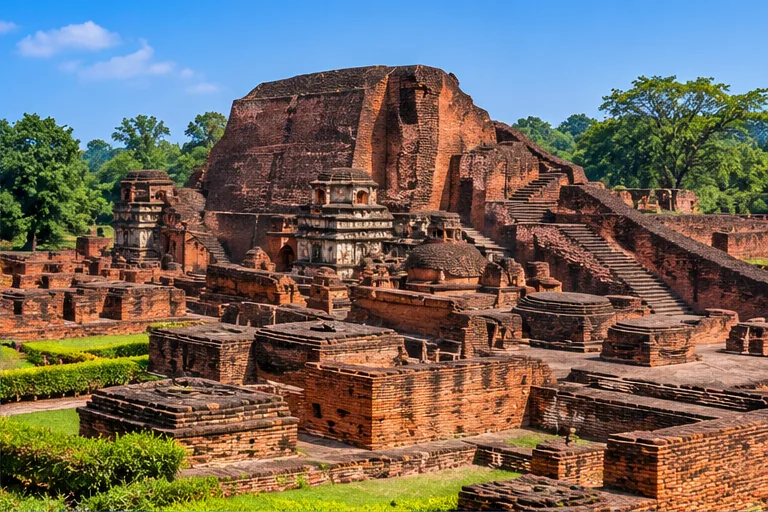 Illustrative representation of Nalanda Mahavihara in Bihar (not a site photograph)